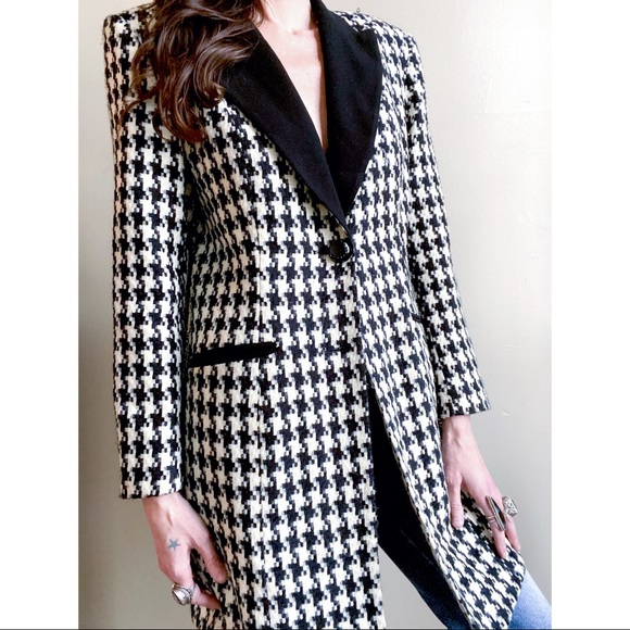 Vintage houndstooth jacket - Picture 5 of 10